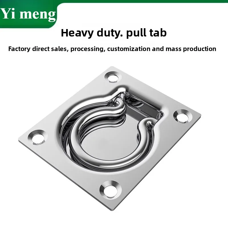 304 stainless steel pull ring, truck binding buckle, trailer rope binding ring, solid tensioner, rope tensioner D buckle