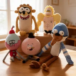 2026 New Cartoon Regular Show Plush Anime Peripherals Mordecai Rigby Benson Skips Plush Doll Cute Soft Stuffed Plushies Toy Gift