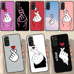 Kpop Finger Heart For Redmi Note 12 Pro Plus Cover For Redmi Note 10 8 9 11 Pro 12S 11S 10S 9S 9C 10C 12C Case