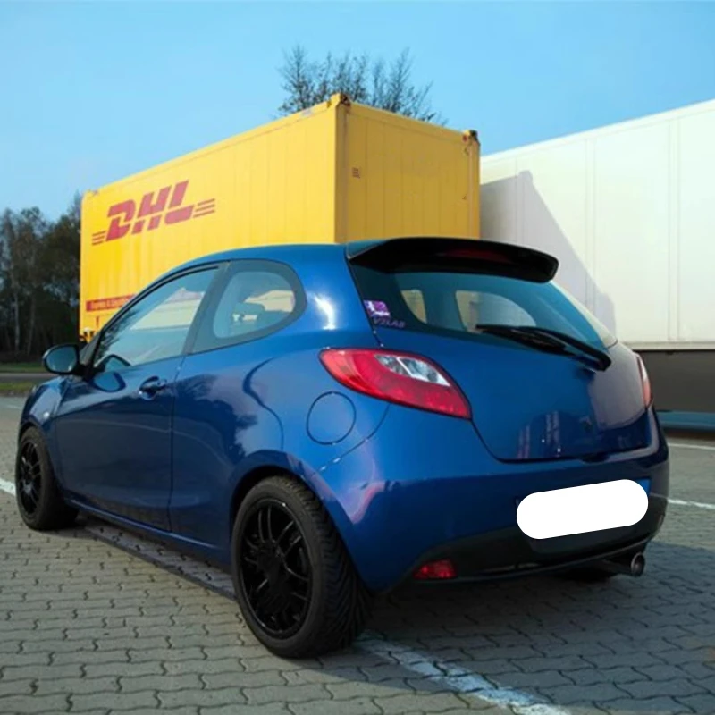 Unpainted ABS Material Tail Wing Rear Spoiler for Mazda 2 Hatchback
