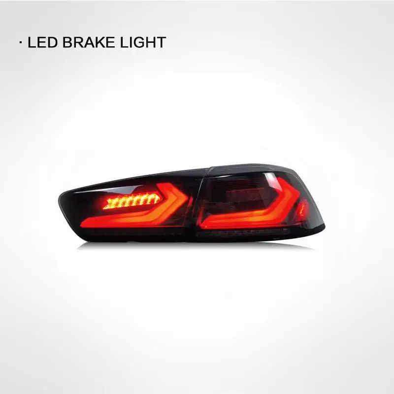 Car RGB Tail Lamp For Mitsubishi Lancer EVO EX 2008-2021 RGB Brake Reverse Sequential Turn Signal Lamps Taillights Assembly - view 5