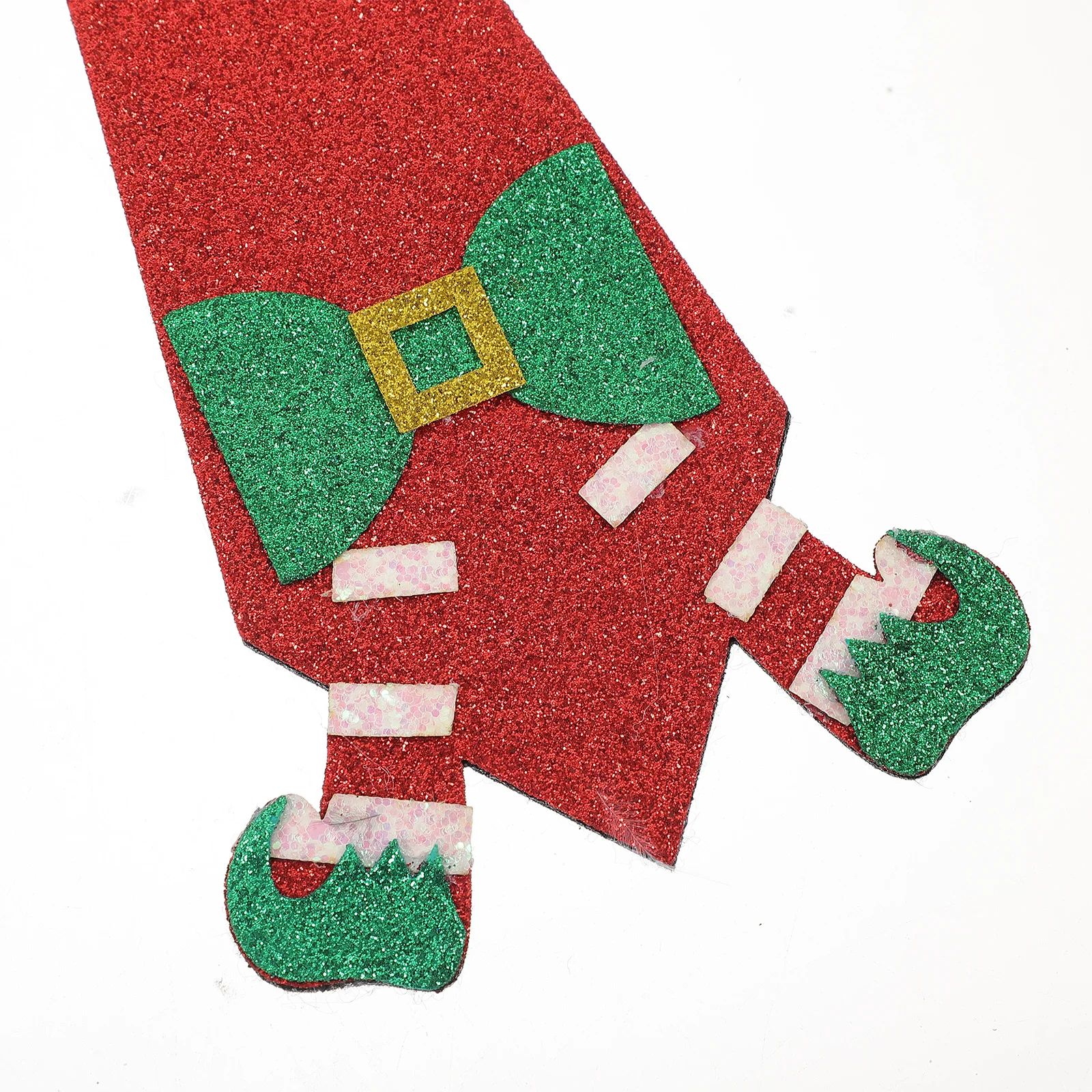 3 قطع من ربطات العنق المزخرفة اللامعة لعيد الميلاد، لوازم حفلات الأعياد مناسبة للرجال، ربطة عنق ممتعة لعيد الميلاد