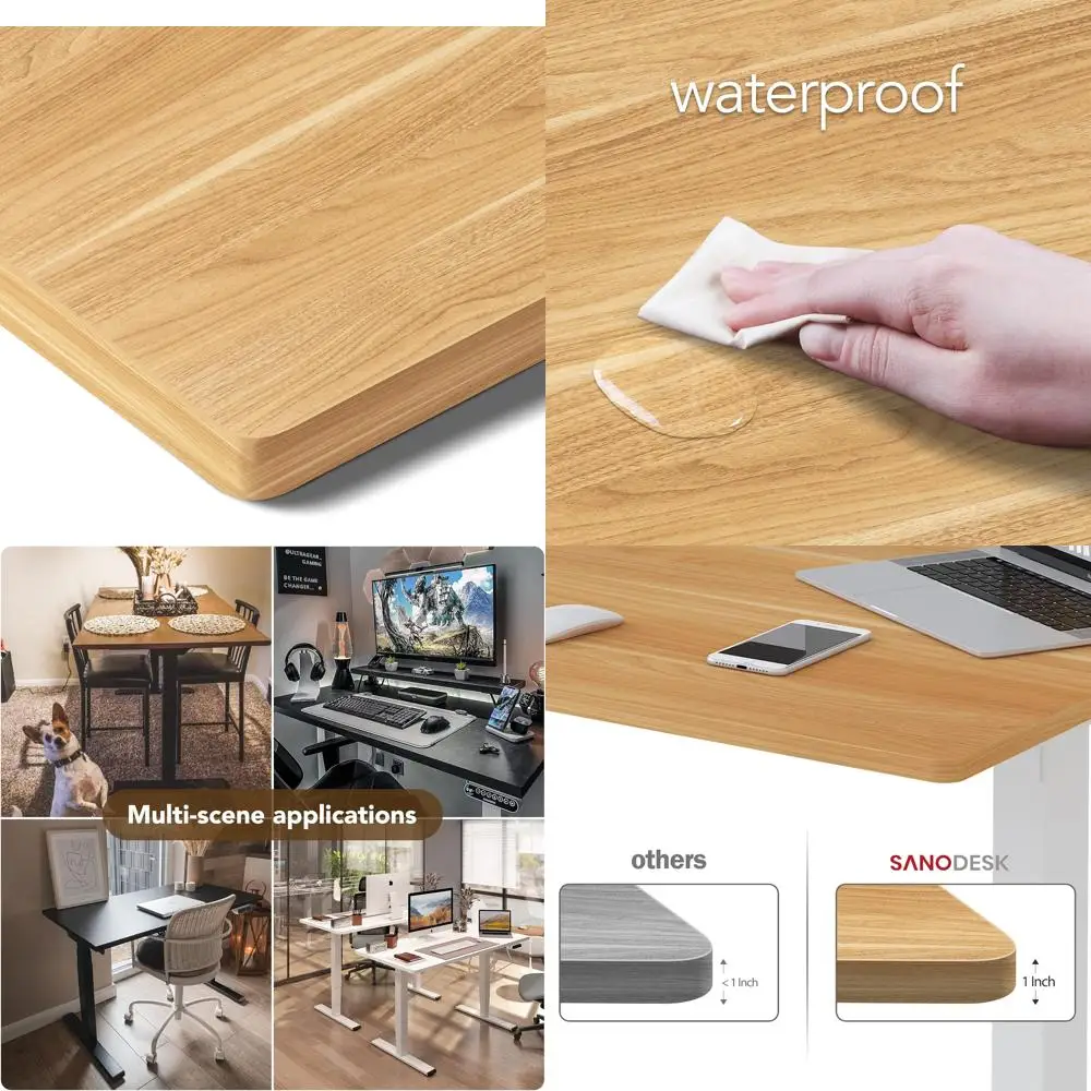 Maple Particle Board Desk Top for Standing and Home Office, 48x30x1 Inch DIY Desk Surface