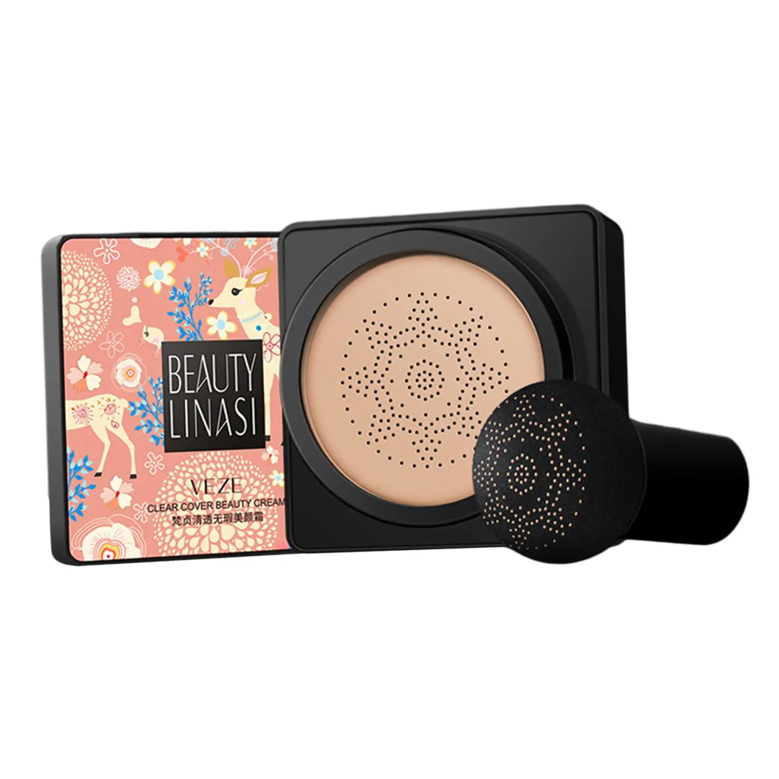 BB Cream-base líquida con cabeza de hongo, iluminadora, ligera, suave, mate, corrector, maquillaje facial, 20G