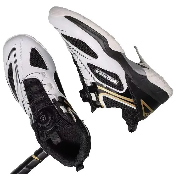 Original Brand Designer Quick Lacing Badminton Gym Shoe Top Quality Badminton Training Court Shoe Unisex Table Tennis Shoe