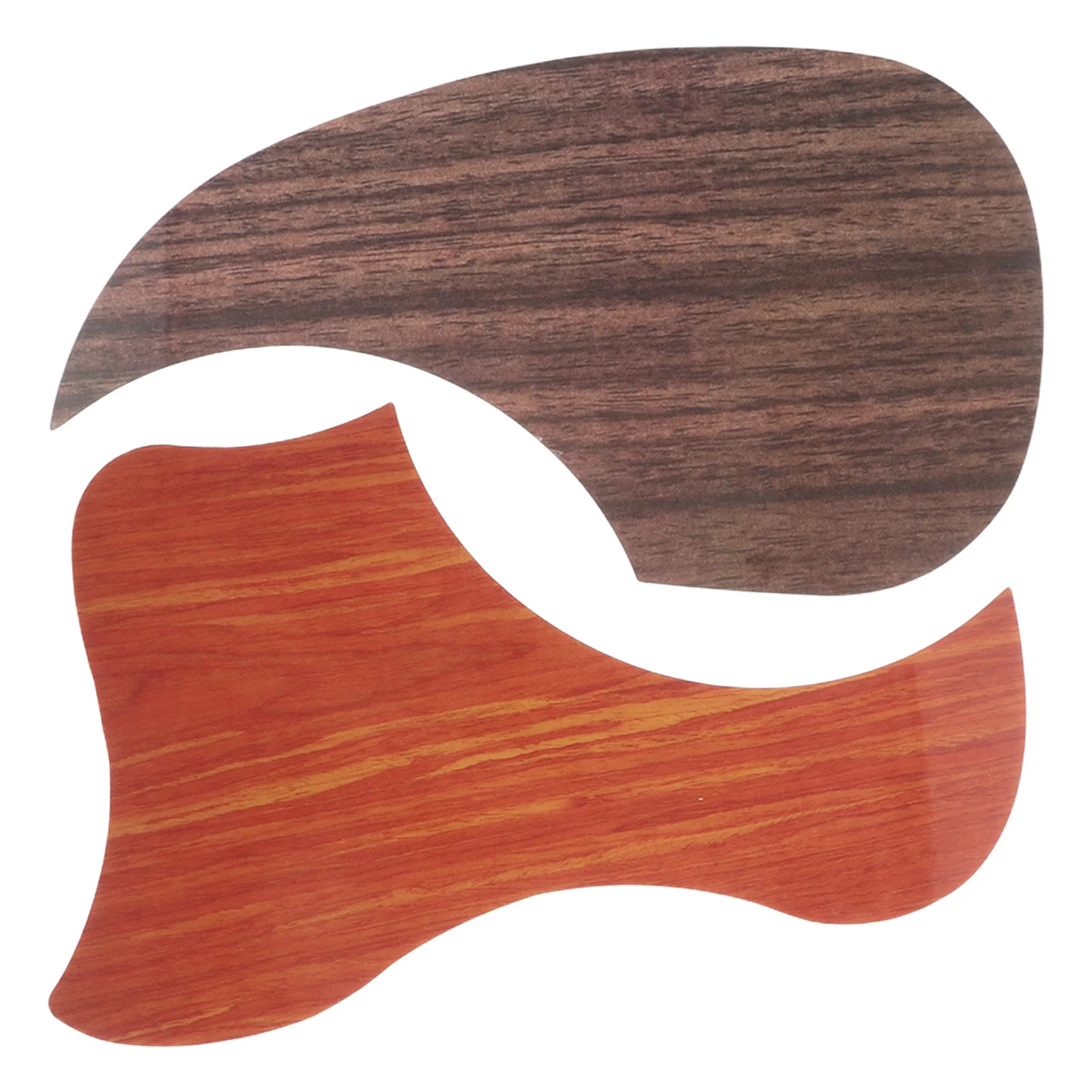 

2Pcs Guitar Pickguards Wood Grain Adhesive Covers for 39 40 41 Inch Acoustic Folk Guitar Protection Replacement