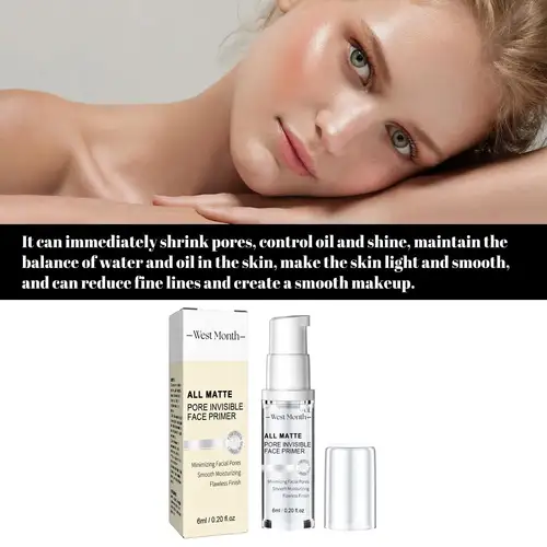 Face Makeup Primer Base Concealer Oil Control Light Weight Keep Bright Under Foundation Improve Moisturize Invisible Pore Primer - Image 6
