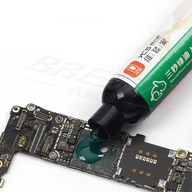 YCS 3S UV Curing Green Oil for Mobile Phone Motherboard Jump Wire 3 Seconds Quick-Drying Curing Solder Mask Welding Flux tools