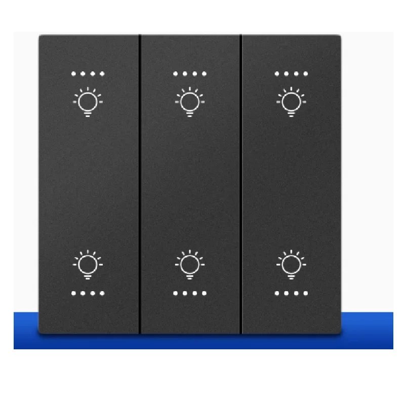 Intelligent board switch RS485 serial protocol control programmable switch hotel 86 type touch remote control