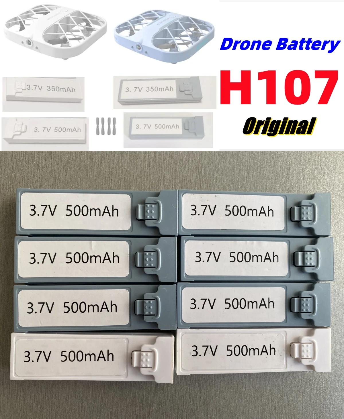 Jhd jjrc batterie h107 original 500mah li batterie für jjrc h107 mini drone batterie jjrc h107 mini drone teile