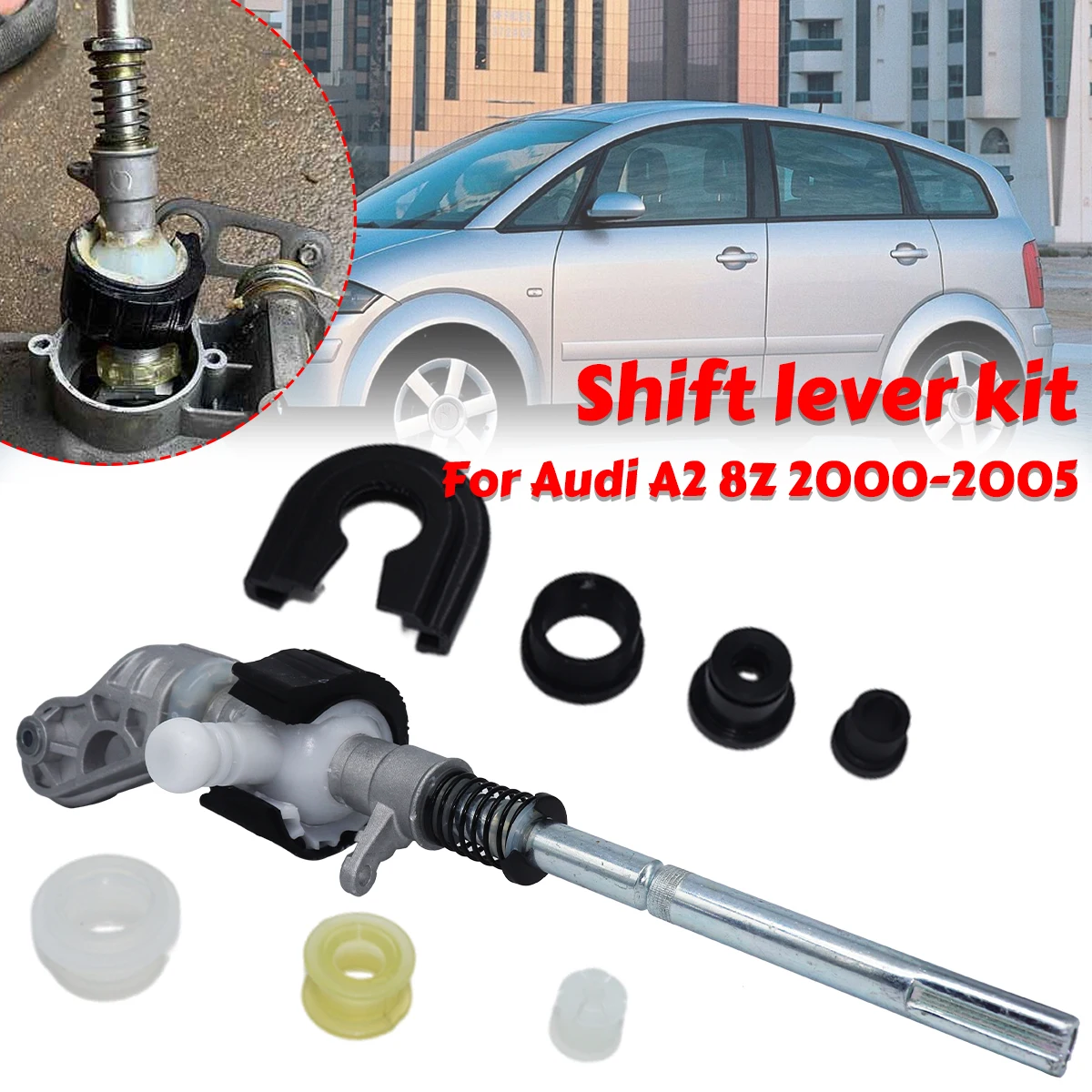 

Complete Gear Shifter Selector Lever Guide Bearing Shell Bush Manual Transmission Shifting Issue Fix Linkage End For Audi A2 8Z