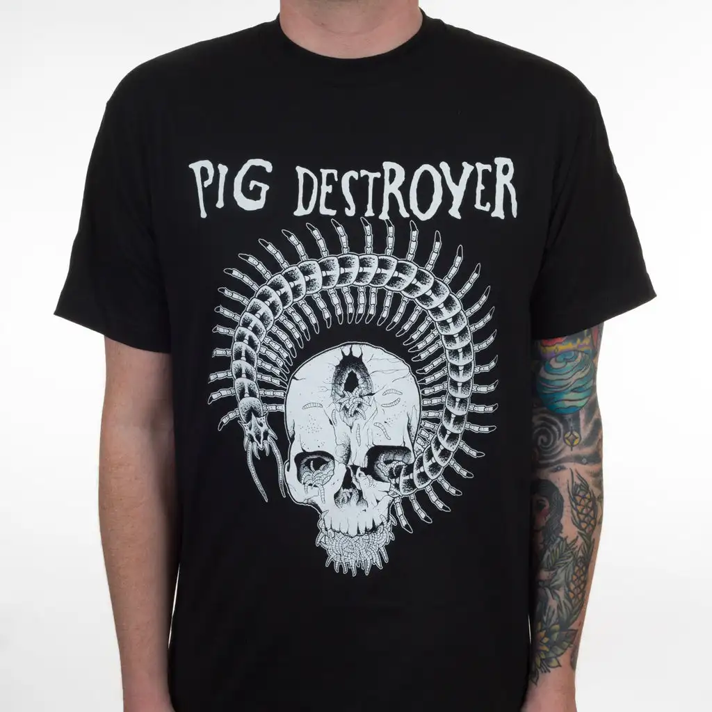 Top Pig Destroyer Band Graphic Cotton T-shirt Unisex Summer Short Sleeve Fashion Brand Tee Luxury Casual Vintage Tees