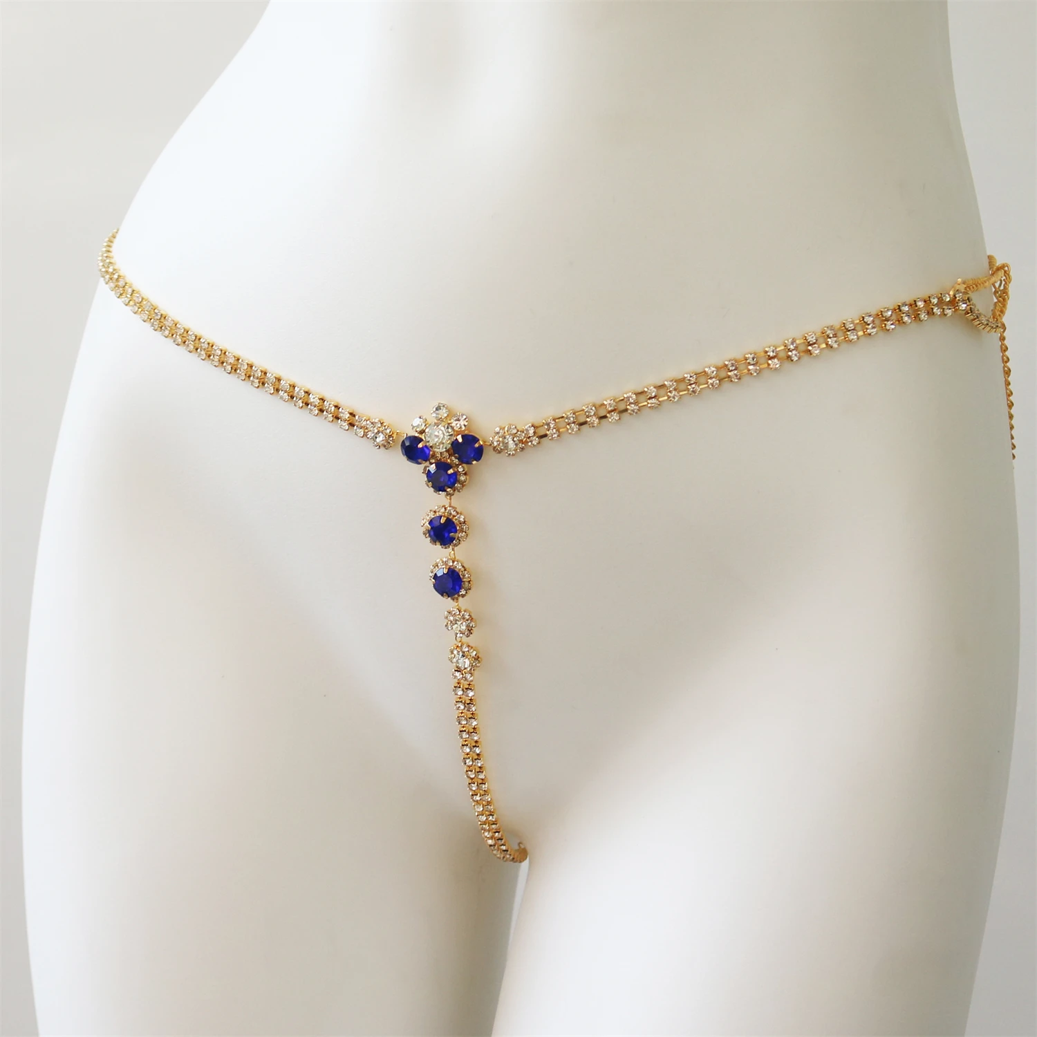 Simple Sexy Crystal Rheinstone Bikini Shorts Sexy Hot Jewelry Body Chain Exquisite Vintage Jewelry Accessories for Women