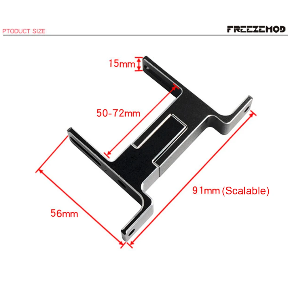 Radiator External Vertical Installation Bracket FREEZEMOD Water Cooling All Aluminum Alloy Desktop Mount MOD PJ-LSZJ