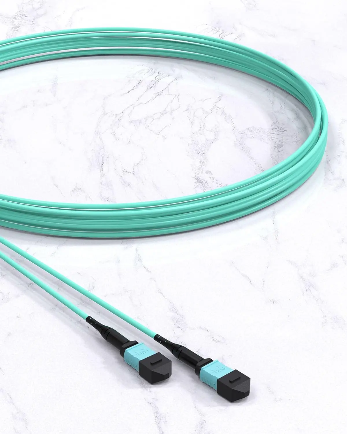 VANDESAIL MPO to MPO OM3 fiber optica, многорежимный кабель для багажника OM3 12 нитей для QSFP + трансиверов MTP совместимое приложение