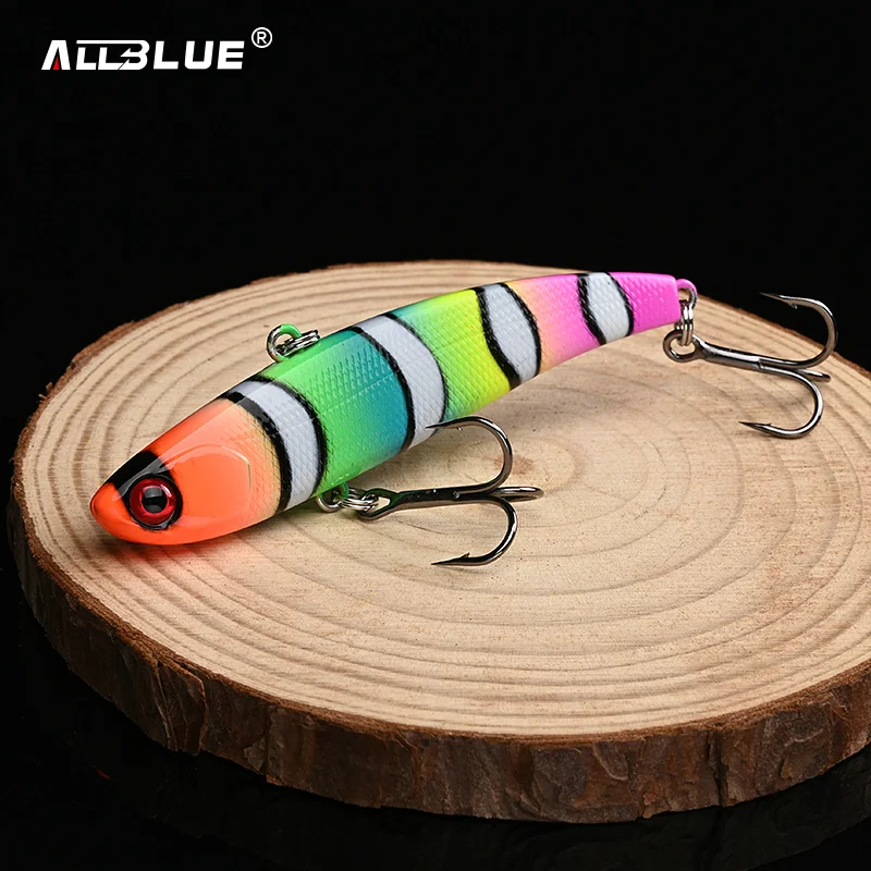 ALLBLUE falce VIB Sinking Vibration 13g 17g 23g Fishing Lure Hard Wobbler Plastic Bass Pike esca artificiale Winter Ice Tackle