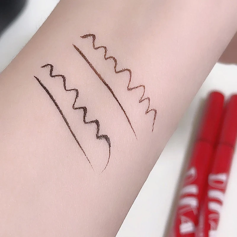 1 Stück DIKALU Ultrafeiner Flüssig-Eyeliner, Lying Silkworm, wasserfest, schnell trocknend, nicht verschmierend, natürlicher Eyeliner, Make-up