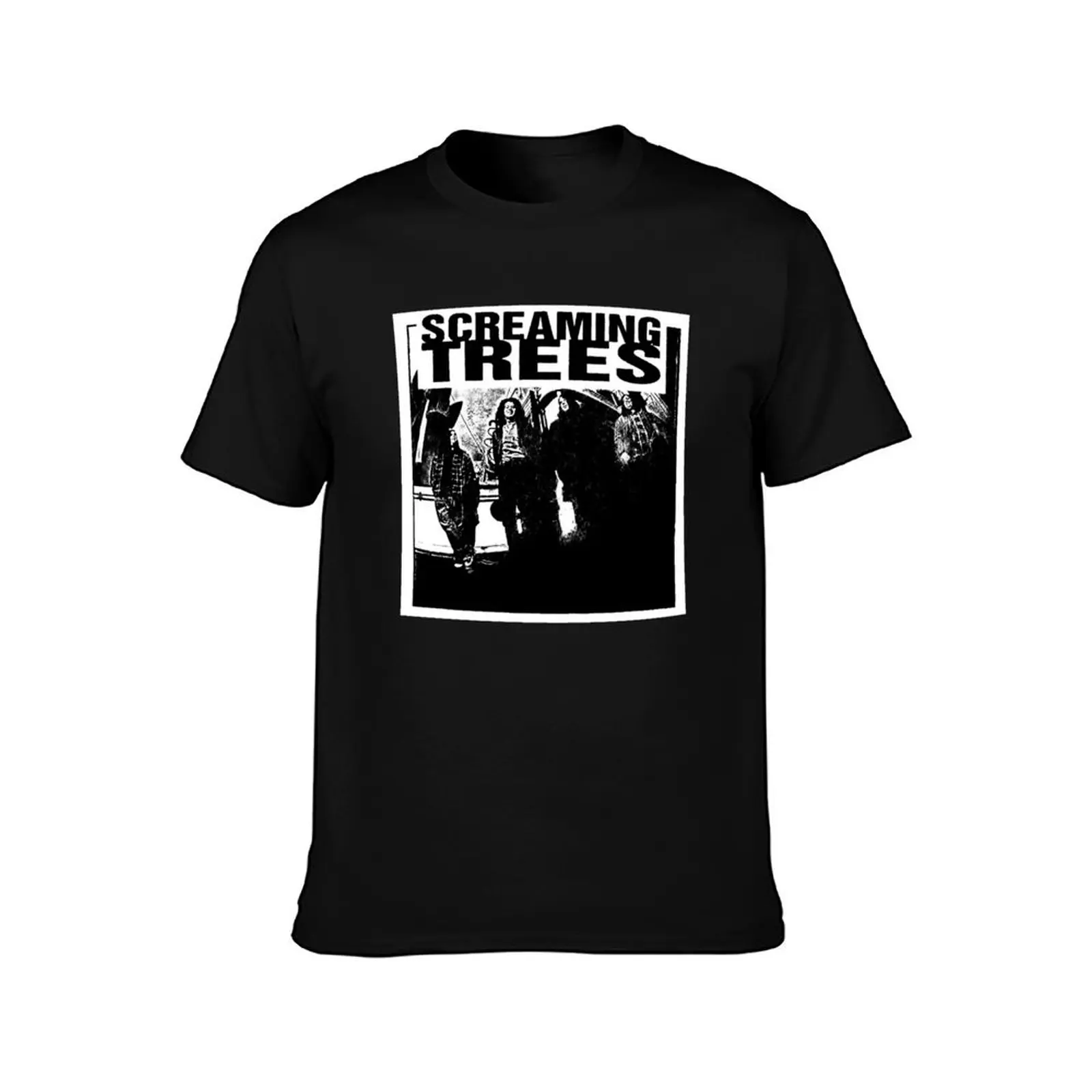 Screaming Trees Poster T-Shirt Relaxed Fit Casual Short Sleeve Top