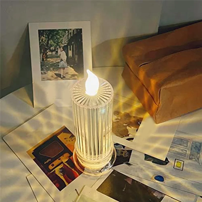 ABKP-LED Flammenlose Kerze Wiederverwendbare Kunststoff Kerzenlampe Teelicht-Nachtlichter für Hochzeit Valentinstag Weihnachtsdekorationen