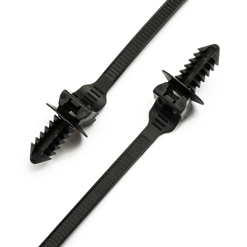 Lot de 150 attaches de câble universelles en, clips de fermeture éclair, attaches en T en plastique robuste, support autobloquant pour réparation quotidienne de voiture, fixation rapide et