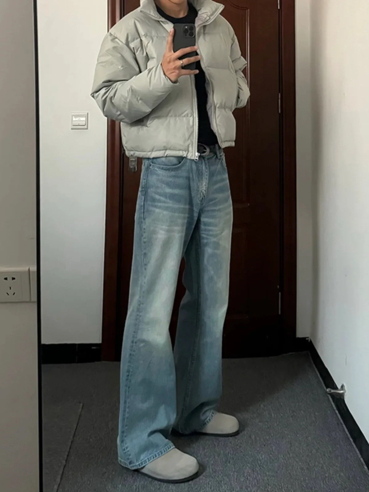 

Мужские джинсы Cleanfit для осени и зимы: прямые, модные, расклешенные, длинные брюки в уличном стиле