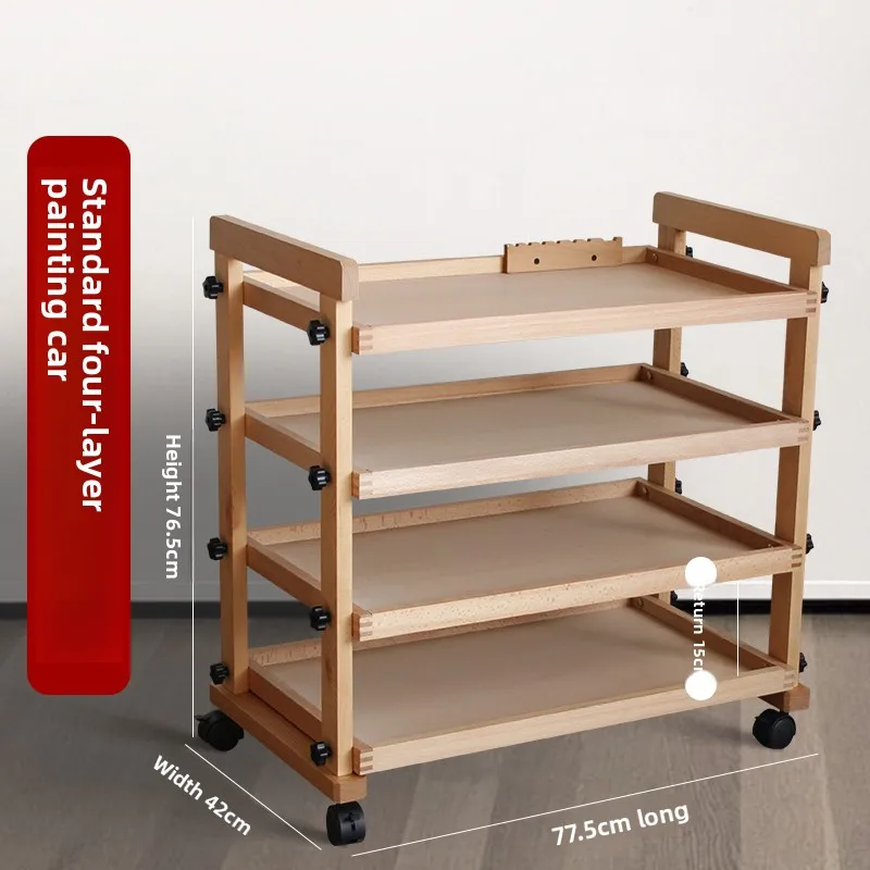 Kép 3: Three-tier Mesterkedés Cséza imported Bukovina Festés ecsettel birtokosa multi-function Mintázat Deszka Munkaeszköz Szervező számára haza Műterem