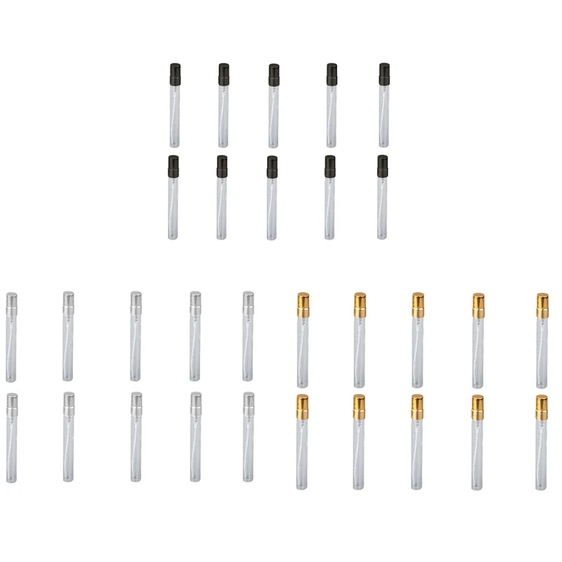 زجاجة عطر محمولة قابلة لإعادة الملء سعة 10 مل، حاوية زجاجات رذاذ مستحضرات التجميل الفارغة