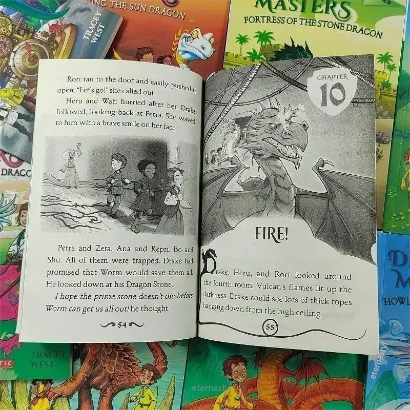 Books of20 Pcs/Set Dragon Masters Children Books Kids English Reading Story Book Chapter Book Novels for 5-12 Years English Book