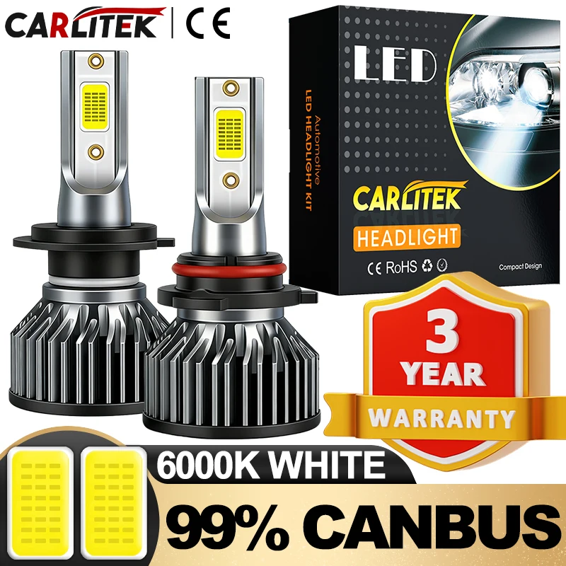 H7 LED Headlights COB Chip H11 H4 Hi/Lo H1 H3 H8 HB3 HB4 HIR2 9005 9006 9012 Car Headlight Bulbs 6000K  Car Lights 12V Turbo Fan