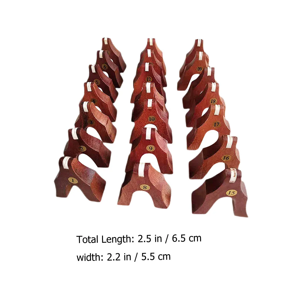 

21Pcs Guzheng Bridges High-Grade Wood Guzheng Support Pillars Practical Musical Instrument Fittings Improve Timbre