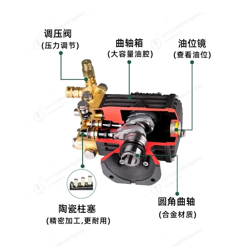New Split Pressure Regulating Valve Outer Shaft High Pressure Plunger Pump 20Mpa Spray Plunger Pump Fog Spray