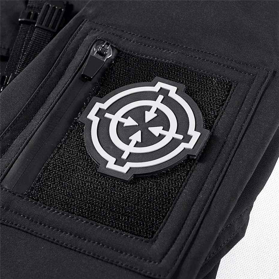 Black Cargo Jacket Men Techwear Multi-pocket Jacket Autumn Streetwear Bomber Jackets Coats Male Function