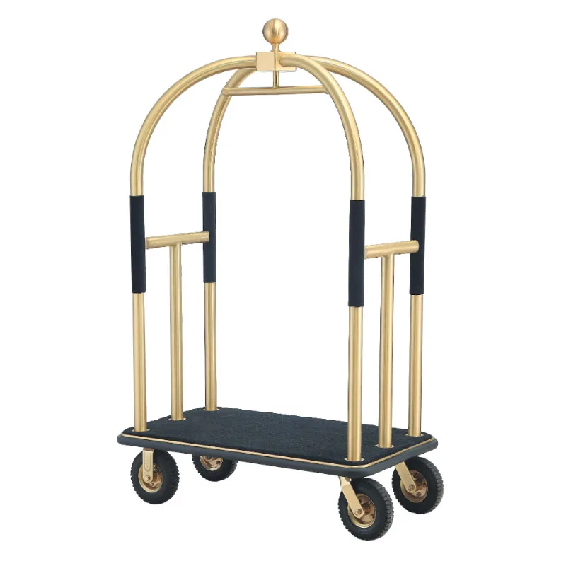 

Hotel Lobby Bellman Bellboy Luggage Trolley Cart Hotel Furniture Metal Apartment Hospital Kitchen Modern