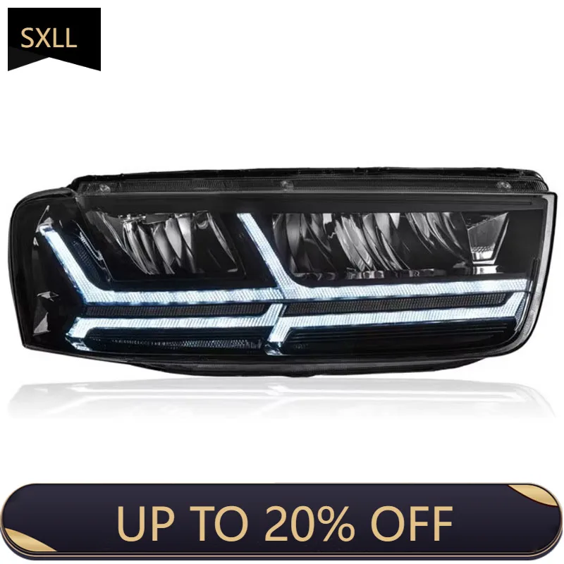 

SXLL For Headlights Projector Lens 2011-2018 Upgrade Q7 Style Dynamic Signal Full Light Emitting Diode DRL Headlights