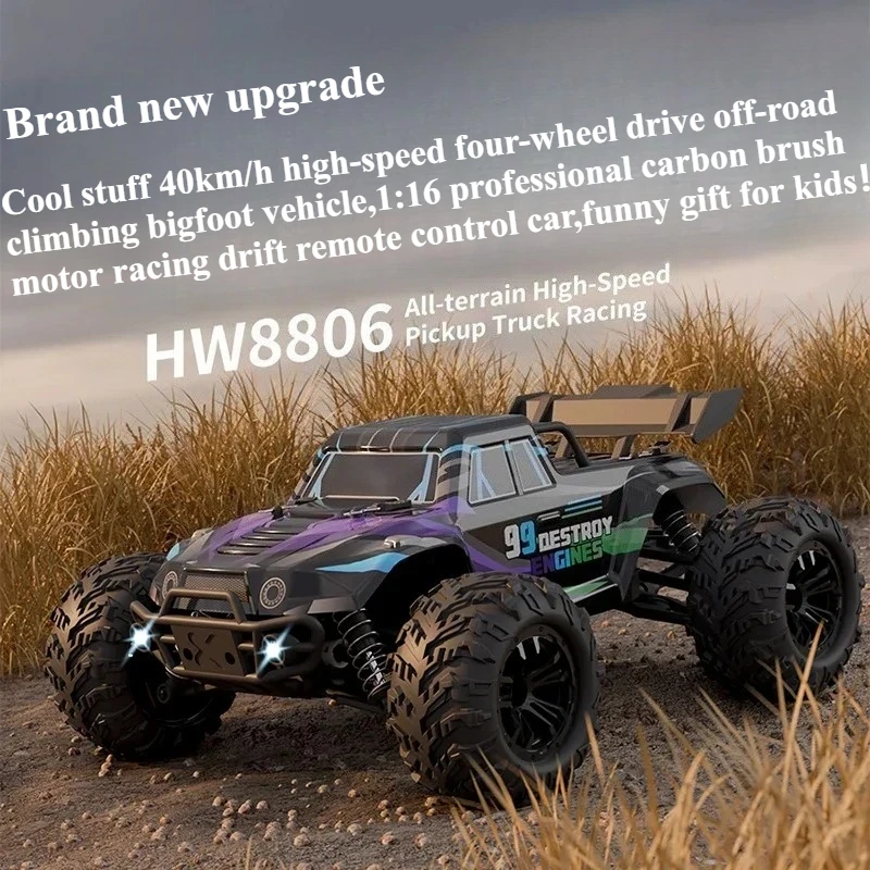 

Cool Stuff Toy Car Funny Gift-40km/h High-speed 4WD Rc Truck,1:16 Climbing Off-road Rc Cars,Remote Control Car Toy,Toys for Boys
