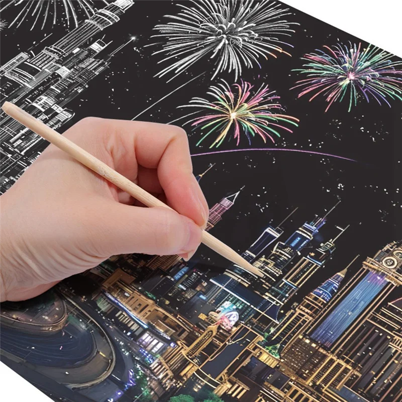 A003 Handmade Accessories Adults Scratching Drawing Decompression Tool Toy Scraping Painting Birthday Gift DIY Craft