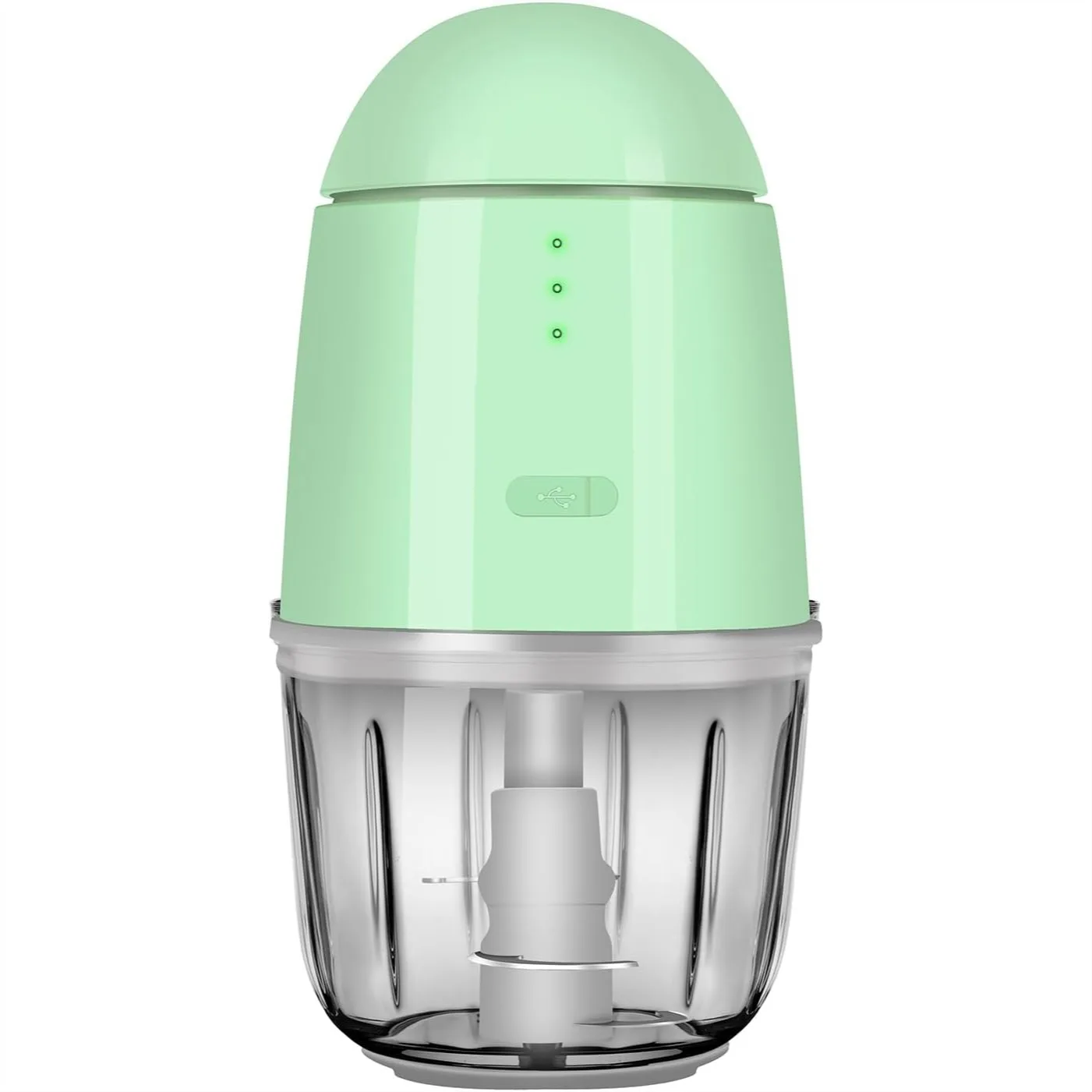 

Cordless Mini Food Chopper for Vegetables, Fruits, Onions, Garlic, 1.3 Cup, 150W, Glass Container, Dishwasher Safe