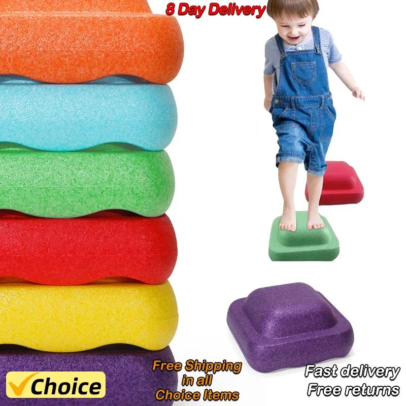 3Pcs New Children's Balance Training Foam Step Sensory Tube Assisted Outdoor Games Stacking Stones Balance Sports Baby Toys Gift