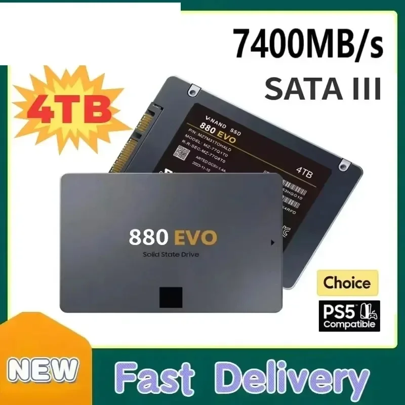 For Laptop 4TB SSD External Hard Disk For Internal Hard Drive Sata3 Interface Portable High Speed Solid State Drive view 3