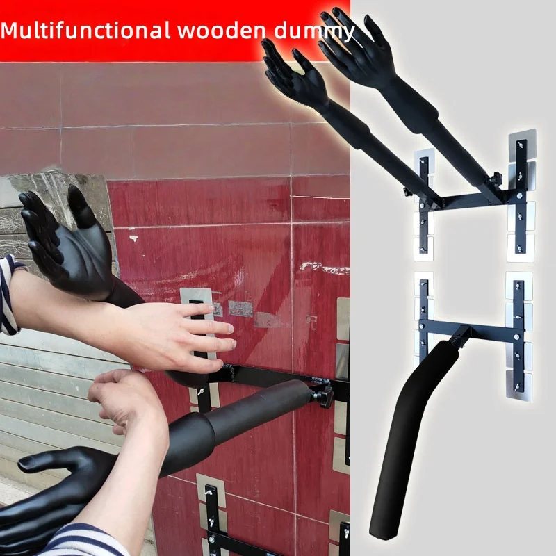 

Anti-joint trainer Wing Chun trainer multi-functional hand shape wooden dummy spring grappling