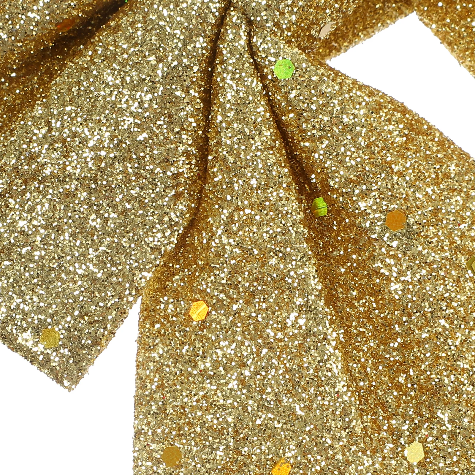 

6 Pcs Golden Bow Decoration Glitter Bow-knot Party Adornment Gift Christmas Tree Decorations Foam Ornament