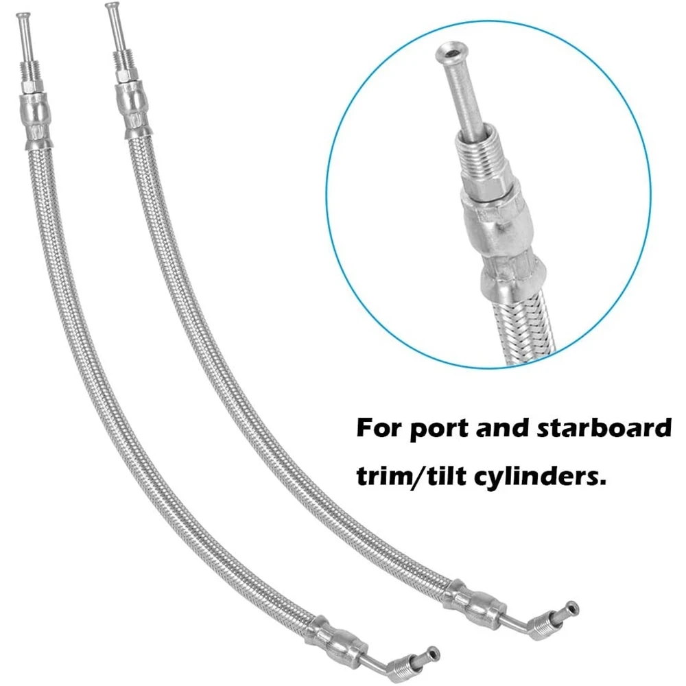 MX Boat Trim Tilt siłownik hydrauliczny Cylinder zestaw węży pasuje do Mercruiser Alpha One I Gen I 16-3/16 \