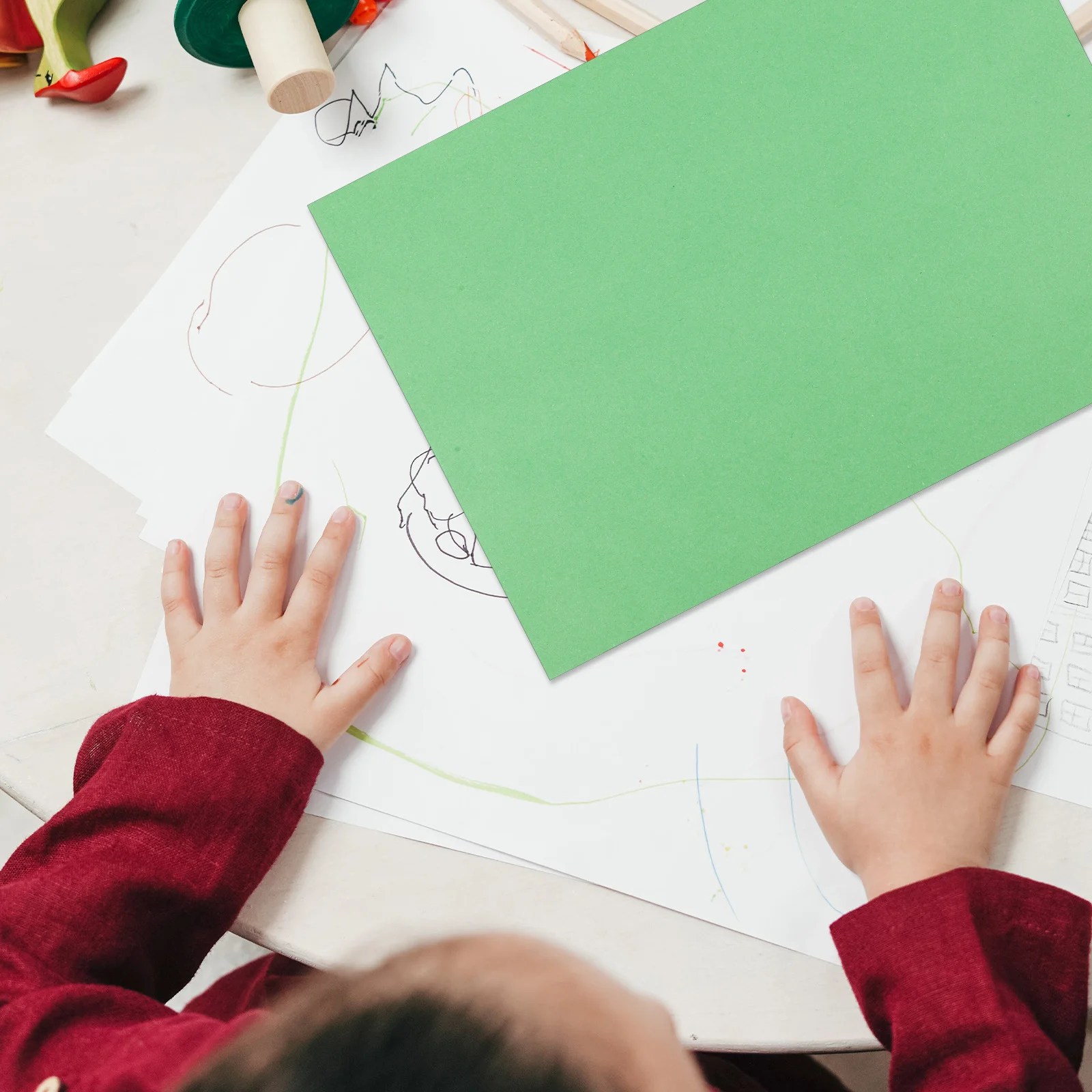 100 ورقة سميكة ملونة من ورق اوريغامي، صفائح مرنة قابلة للطي لفن الحرف اليدوية للبالغين في المنزل والمكتب #6