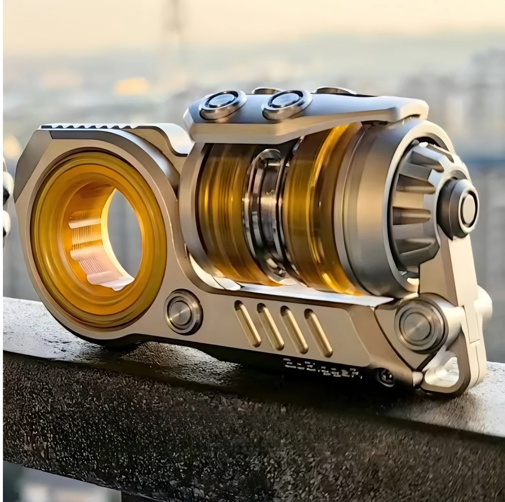 EDC Metal Fidget Spinner Pistol Shape Decompression Toy Multifunctional Stress Relief Adult Gift