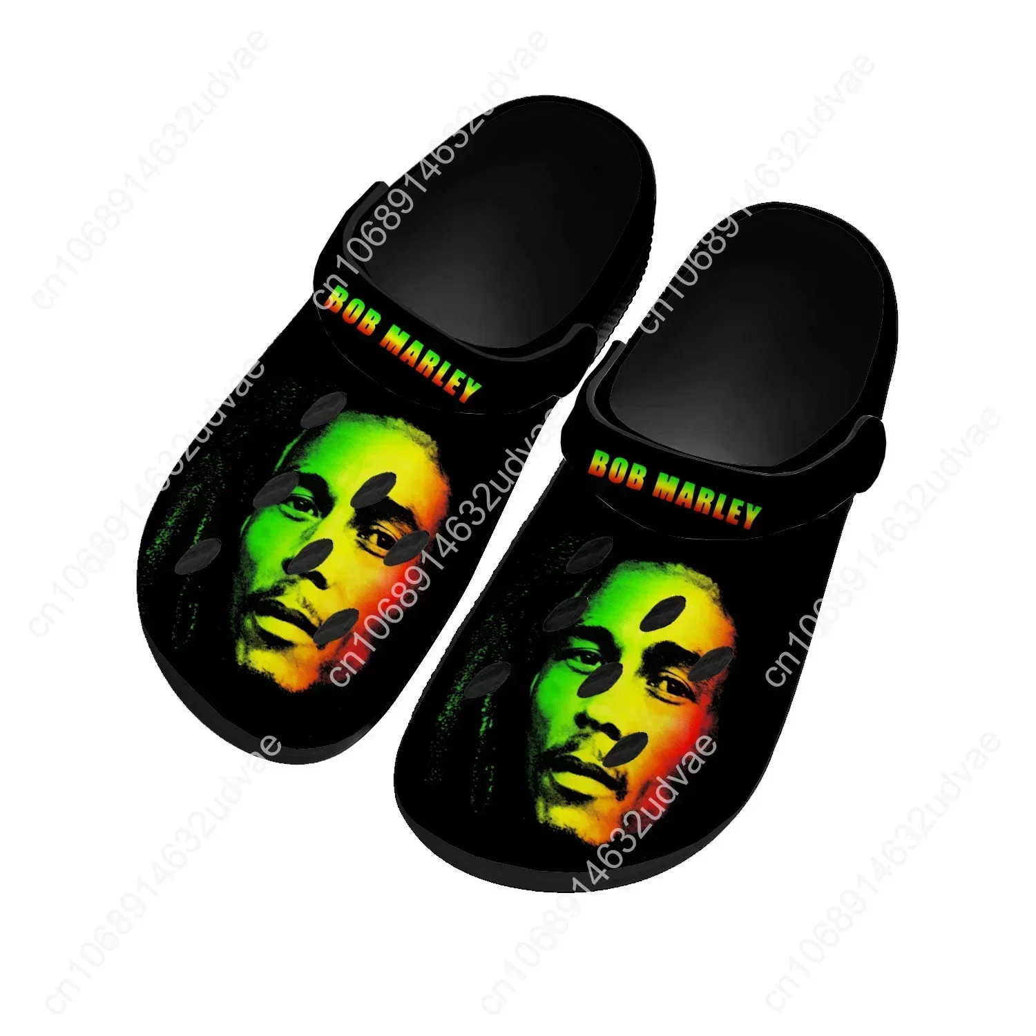 

Bob Marley Home High Quality Sandals Women Teenager Fashion Water Shoe Rock Singer Garden Breathable Beach Hole Slippers