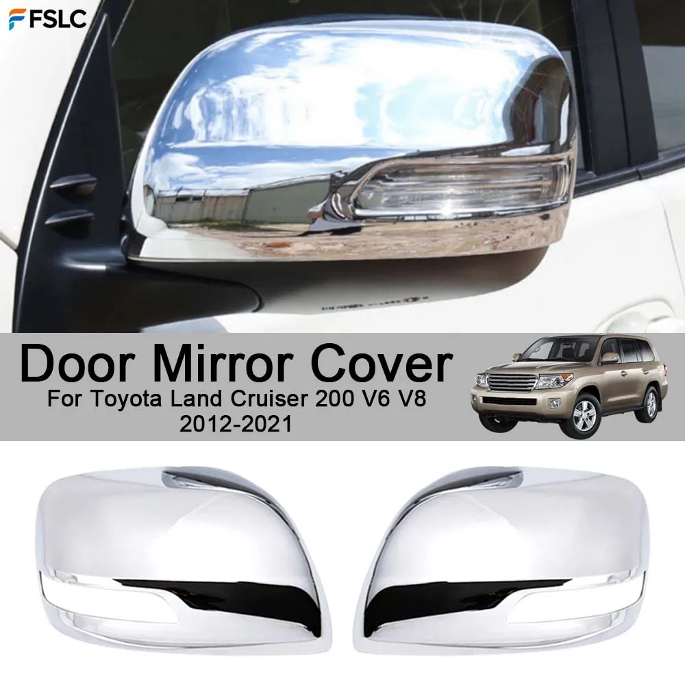 

Car Styling Door Mirror Cover For Toyota Land Cruiser 200 V6 V8 2012-2021 Car Decoration Stickers Upgrade Modify A Car