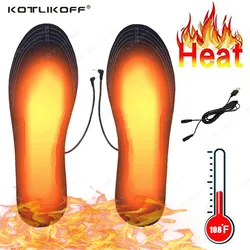 Plantillas de zapatos térmicas para pies, almohadilla de calcetín abrigado eléctrica con calefacción eléctrica para invierno, para exteriores