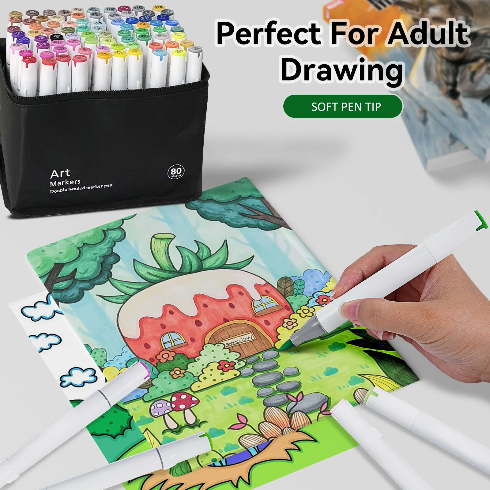 Dual Tip Art Marker Set 4