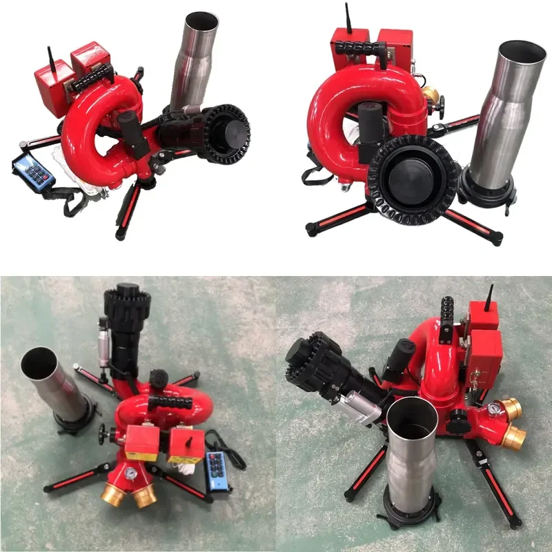 2026 60L Self-Oscillating Wireless Remote-Controlled Electric Fire-Water Cannon Flexible Features for Fire Fighting Water