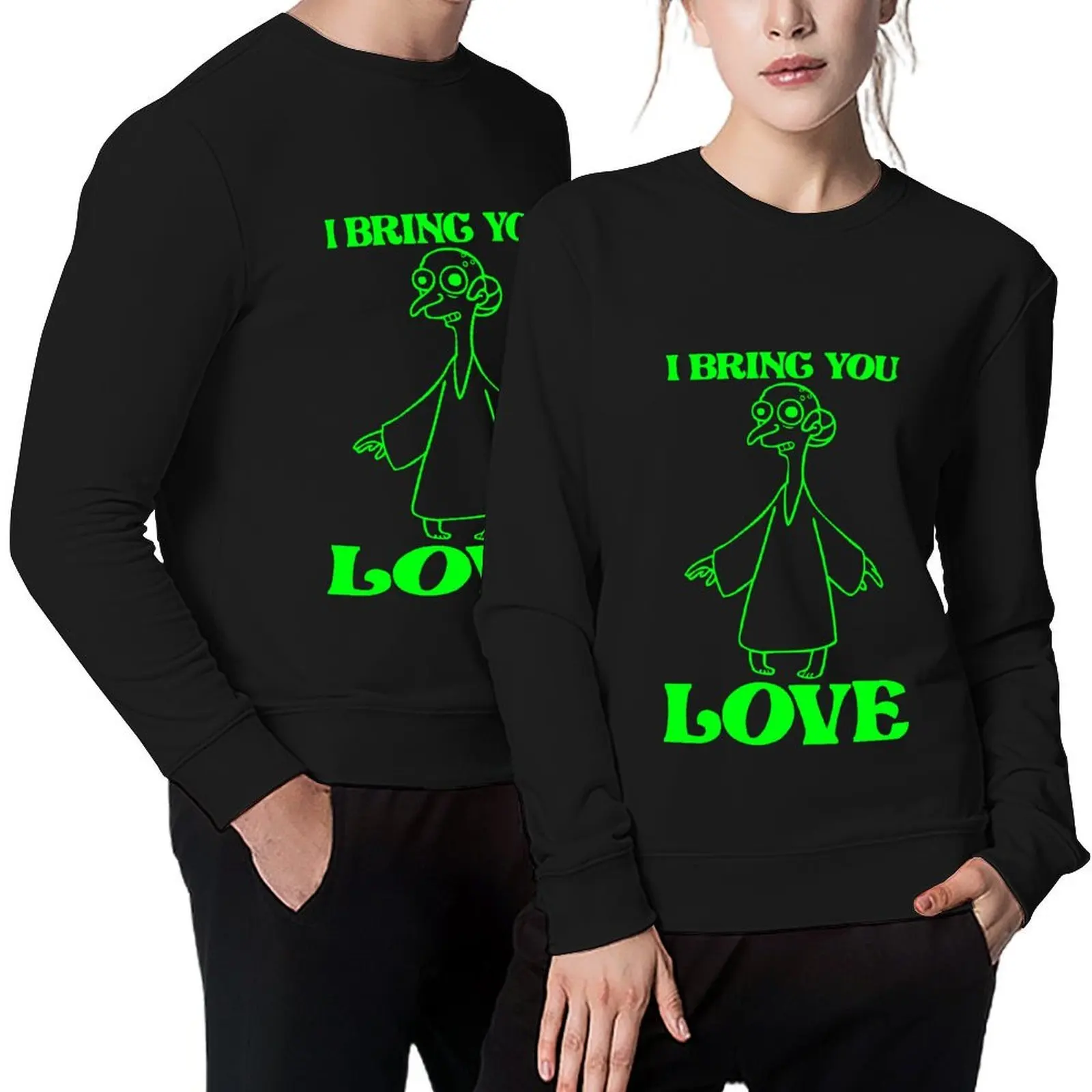 

I Bring You Love 23 Green Pullover male clothes korean clothes korean autumn clothes mens designer men sweatshirt